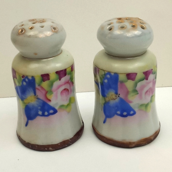 Antique Dining Antique Hand Painted Nippon Salt And Pepper Shaker